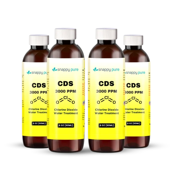 CDS Chlorine Dioxide 3000 ppm (4 Pack x 4 oz)