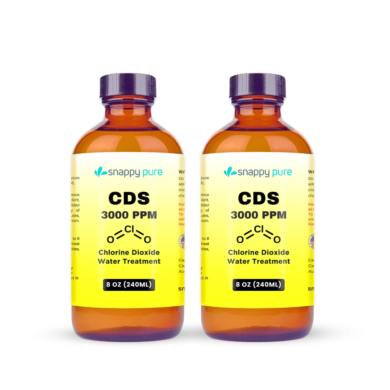 CDS Solution (Chlorine Dioxide) 2 Pack x 8oz