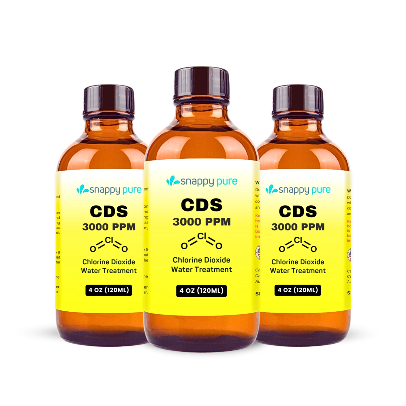 CDS Solution (Chlorine Dioxide ) 3 Pack x 4oz