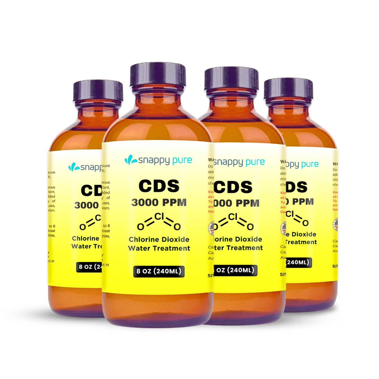 CDS Solution (Chlorine Dioxide) 4 Pack x 8oz