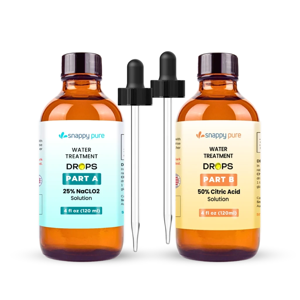 Chlorine Dioxide Kit with Citric Acid 50% and 25% Sodium Chlorite (4 oz)