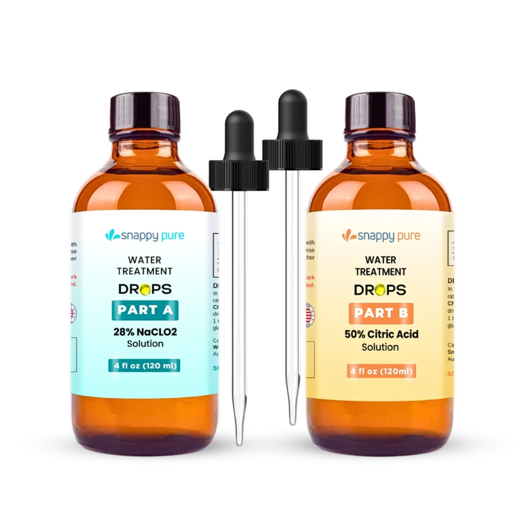 Chlorine Dioxide Kit with Citric Acid 50% and 28% Sodium Chlorite (4 oz)