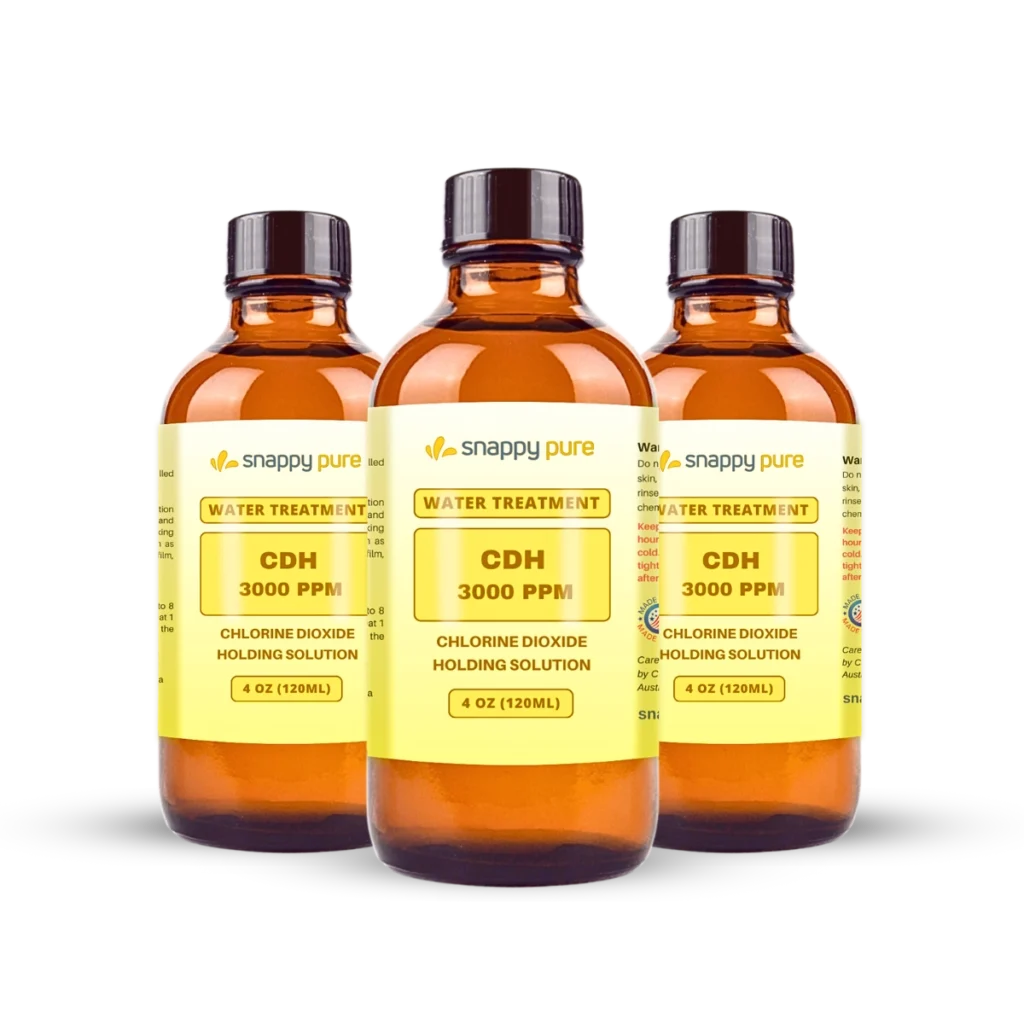 3 Pack Chlorine Dioxide Holding Solution 3000 PPM (4 oz)
