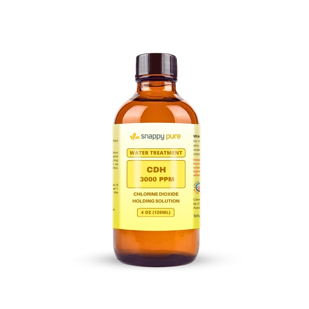 4 oz Chlorine Dioxide Holding Solution 3000 PPM (In Glass)