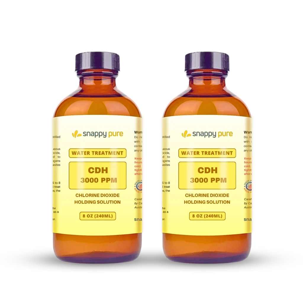 2 Pack Chlorine Dioxide Holding Solution 3000 PPM (8 oz)